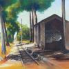 "Sta Maria Train Station" - Oil - Size: 80cm x 60cm - Mallorca